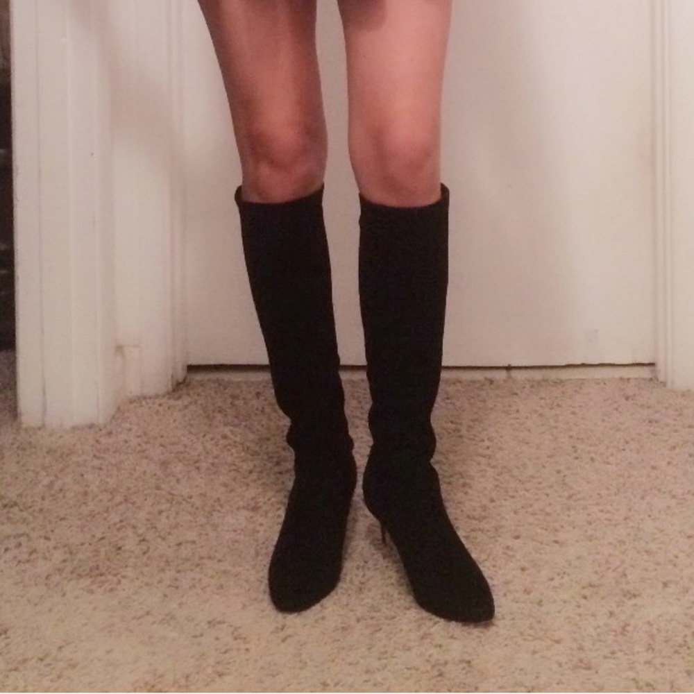 Cole Haan Black suede Knee-High Women's Boots